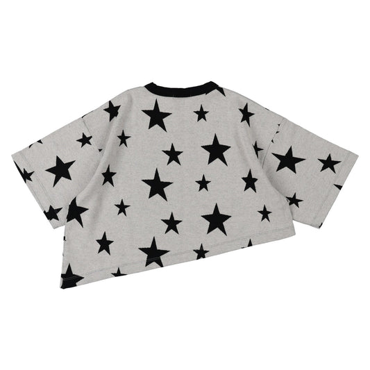 儿童白色星星棉T恤