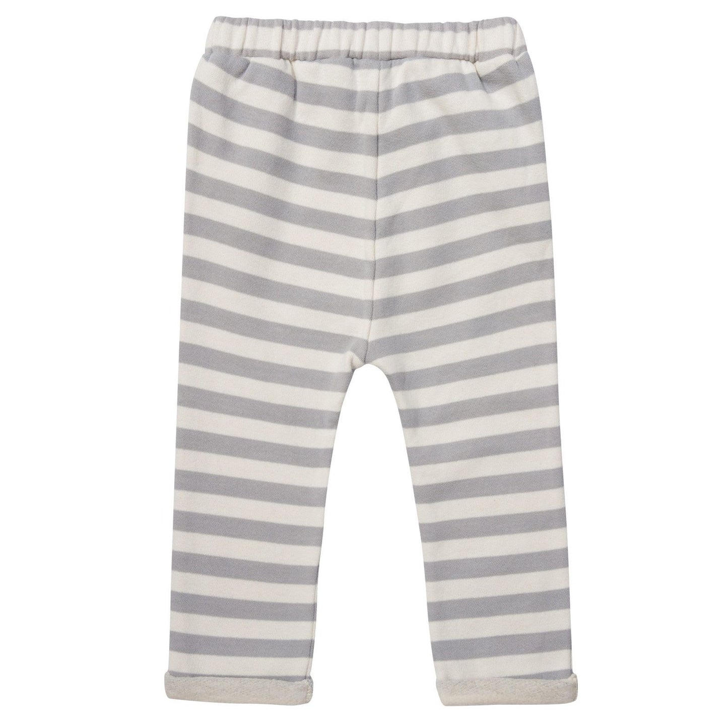Baby Boys White&Grey Stripe Ear Pockets Trousers