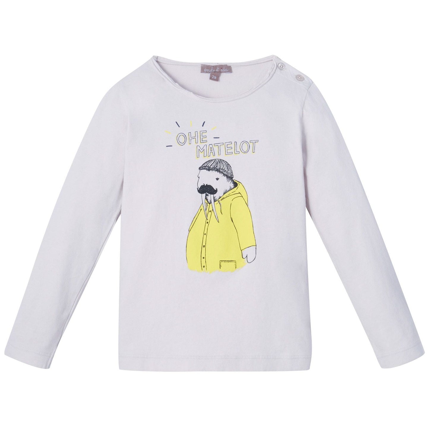 Boys Light Grey Fantasy Printed Cotton T-Shirt