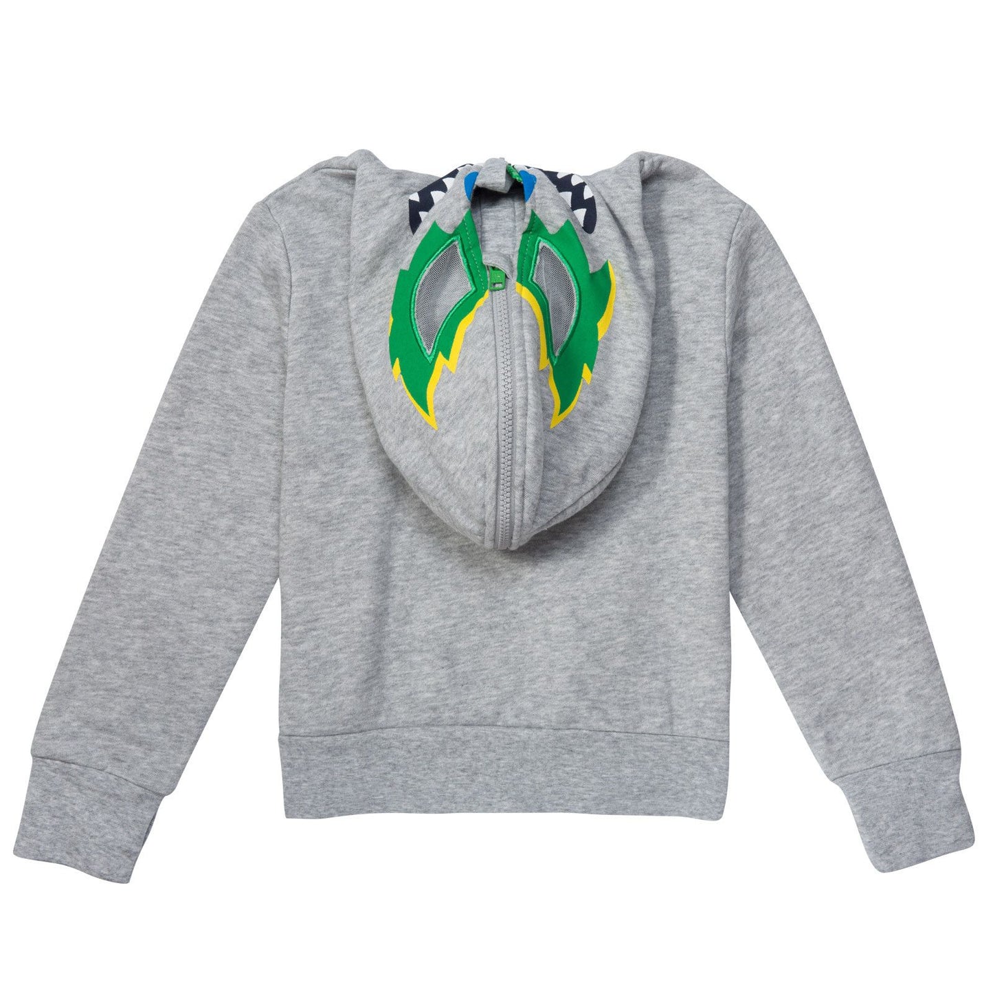 Bandit Boys Grey Hooded Zip-Up Top With Monster Print