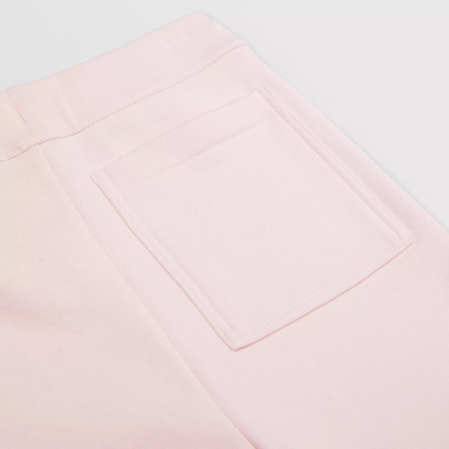 女童粉色Logo棉长裤