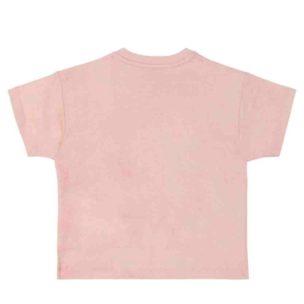 女婴粉色猫咪印花T恤