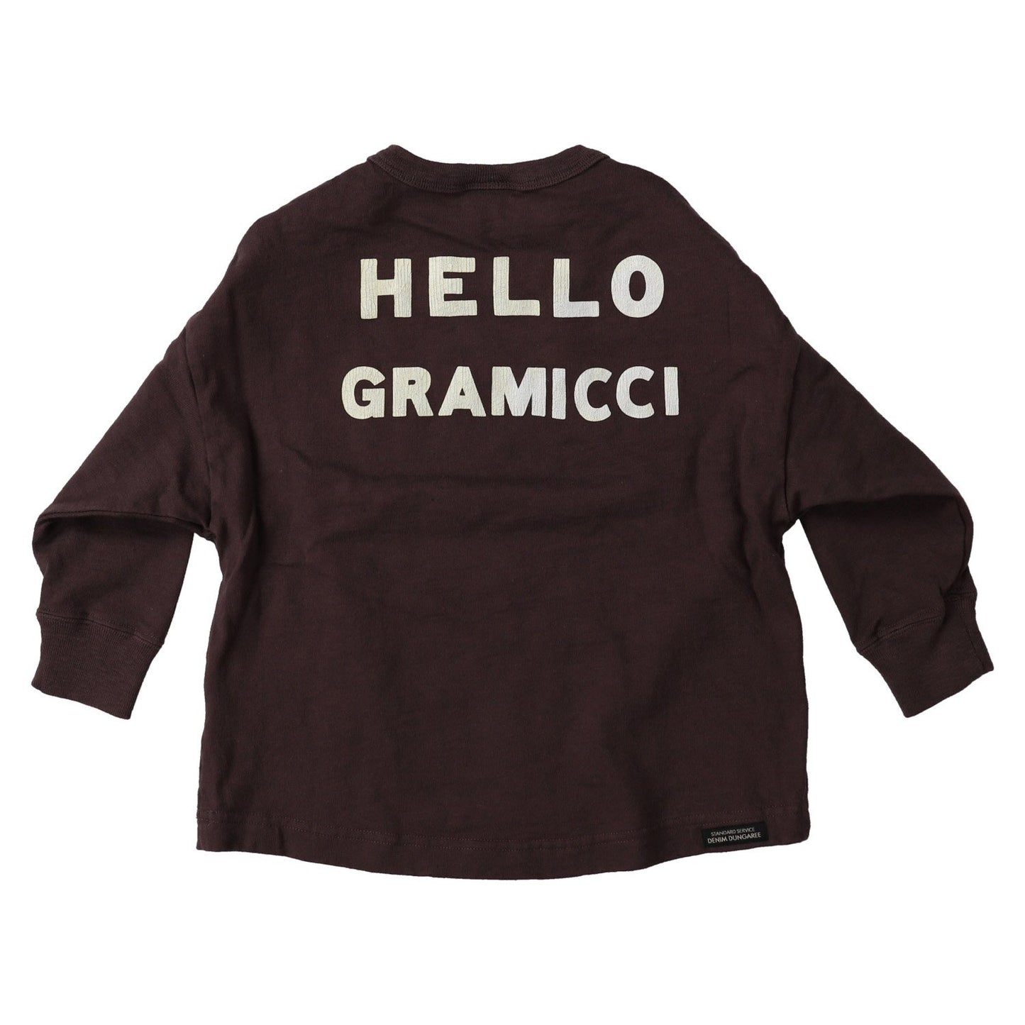 儿童棕色Logo棉T恤