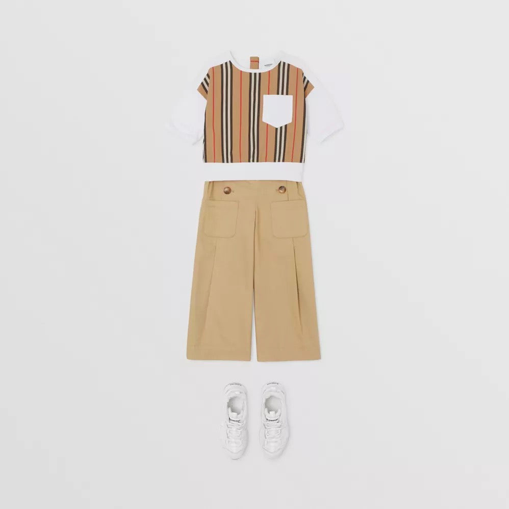 Girls White Cotton Jerseywear