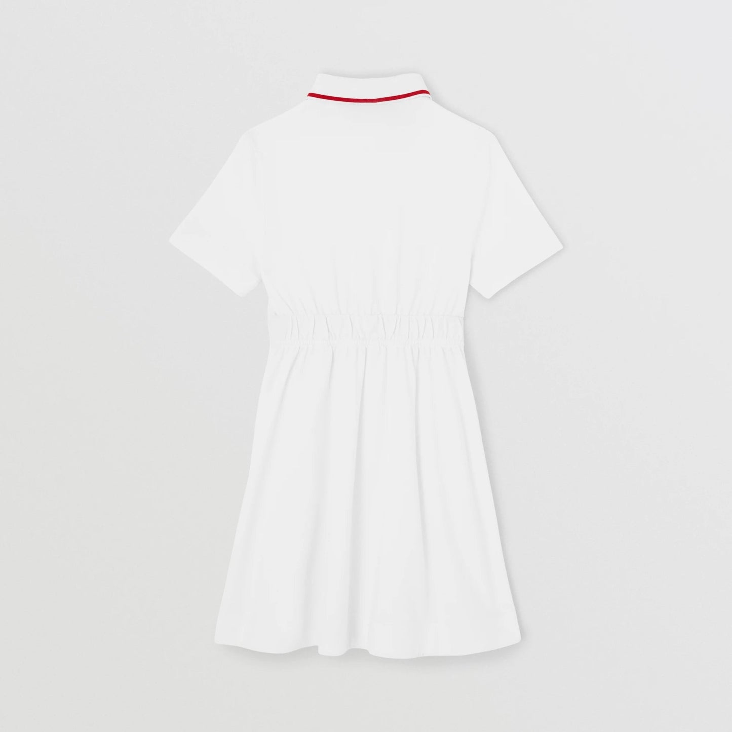 女童白色Logo棉连衣裙