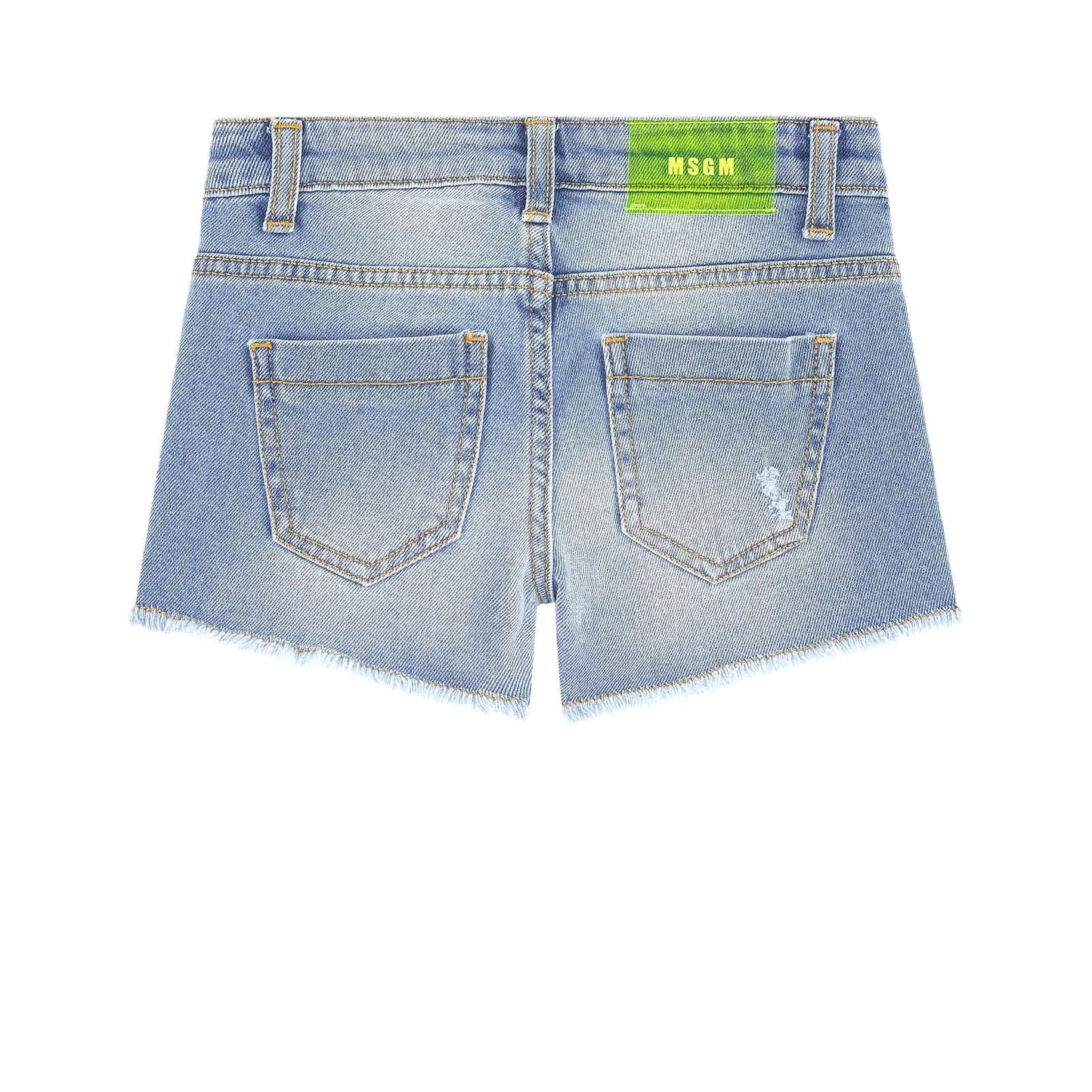 Girls Blue Denim Shorts