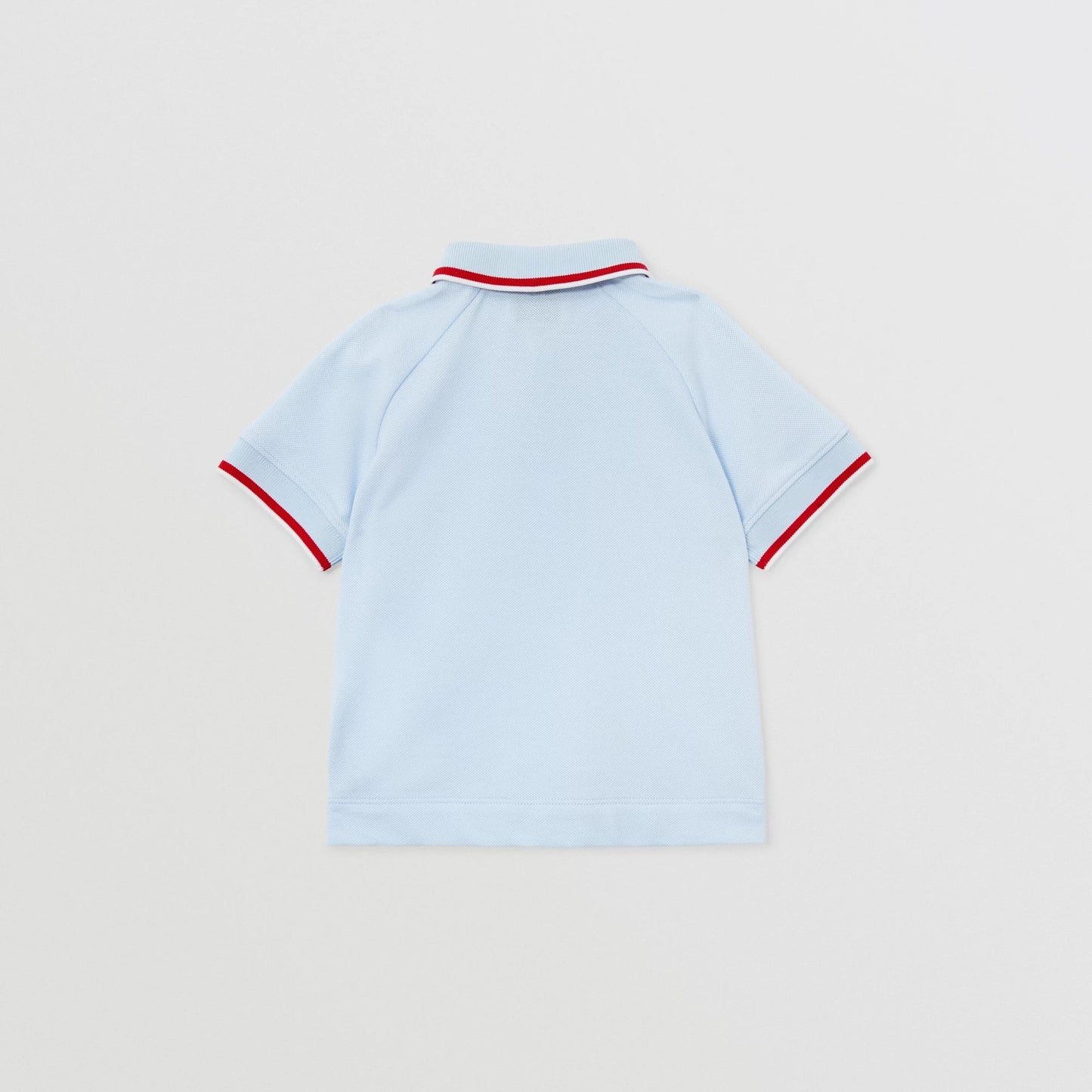 男婴浅蓝色Logo棉Polo衫