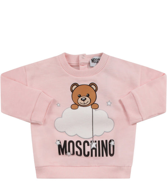 Baby Girls Sugar Rose Cotton Sweatshirt