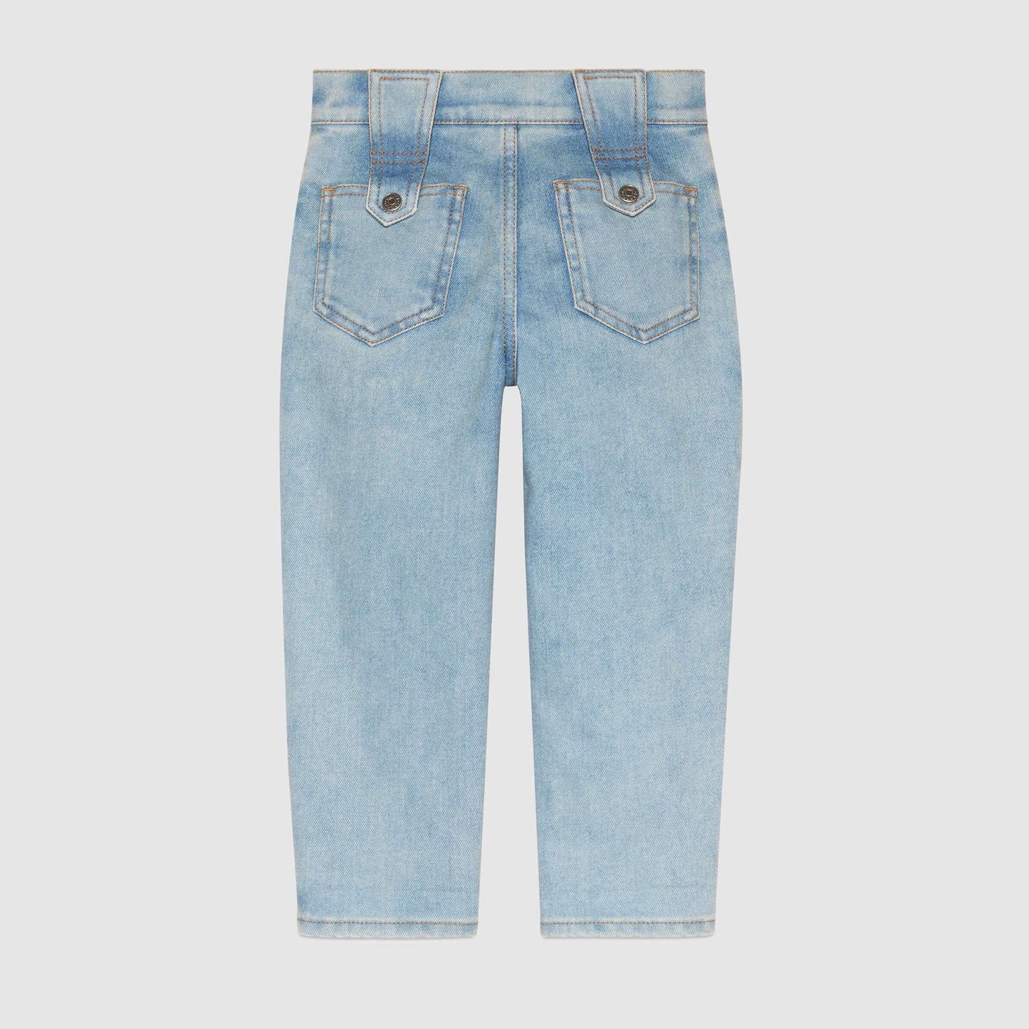 Girls Light Blue Denim Cotton Jeans