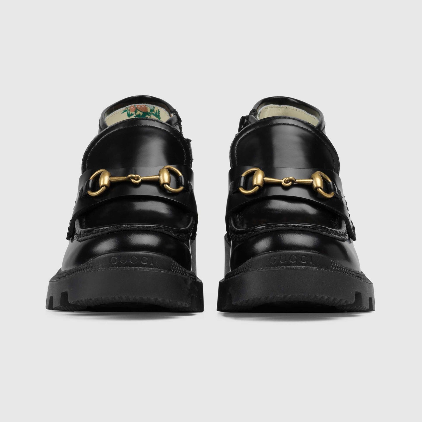 Girls Black Calf Skin Booties