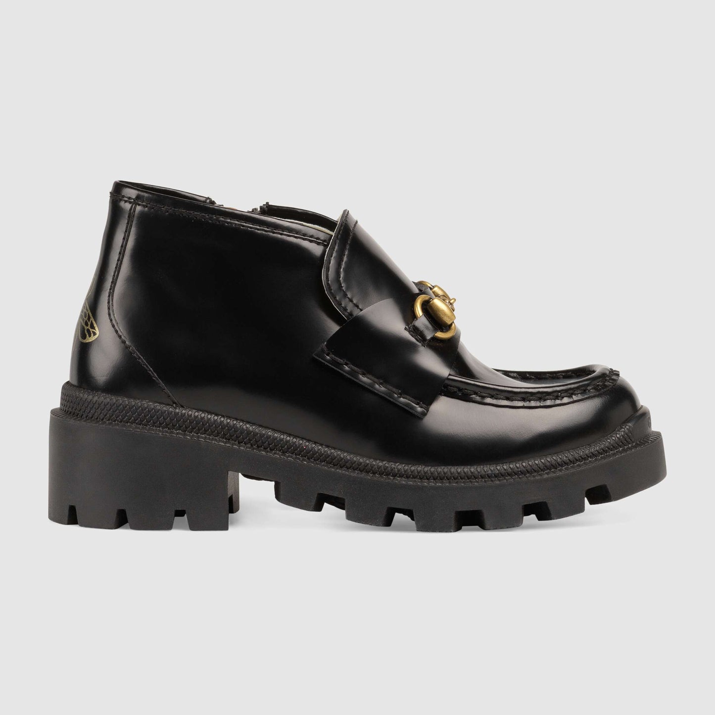 Girls Black Calf Skin Booties