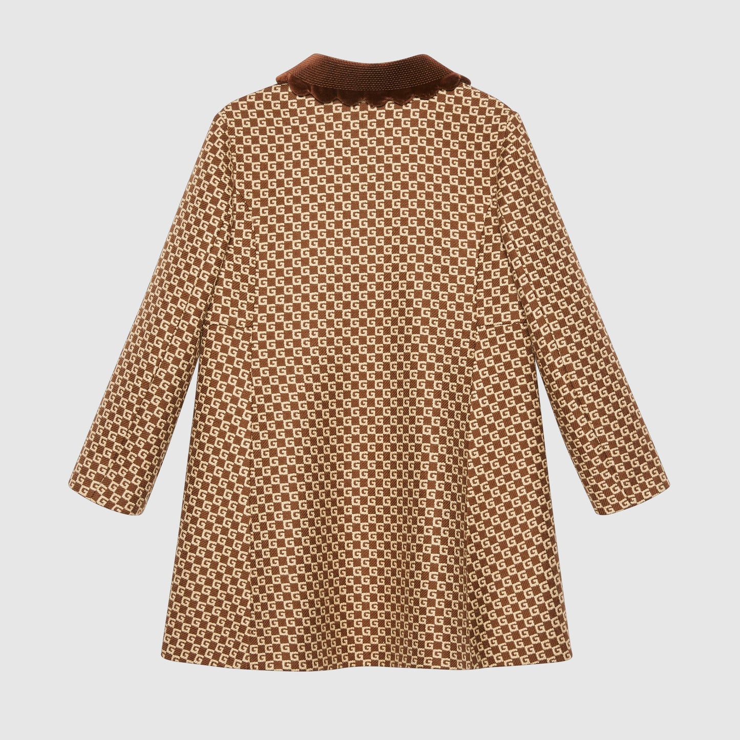 Girls Brown GG Coat