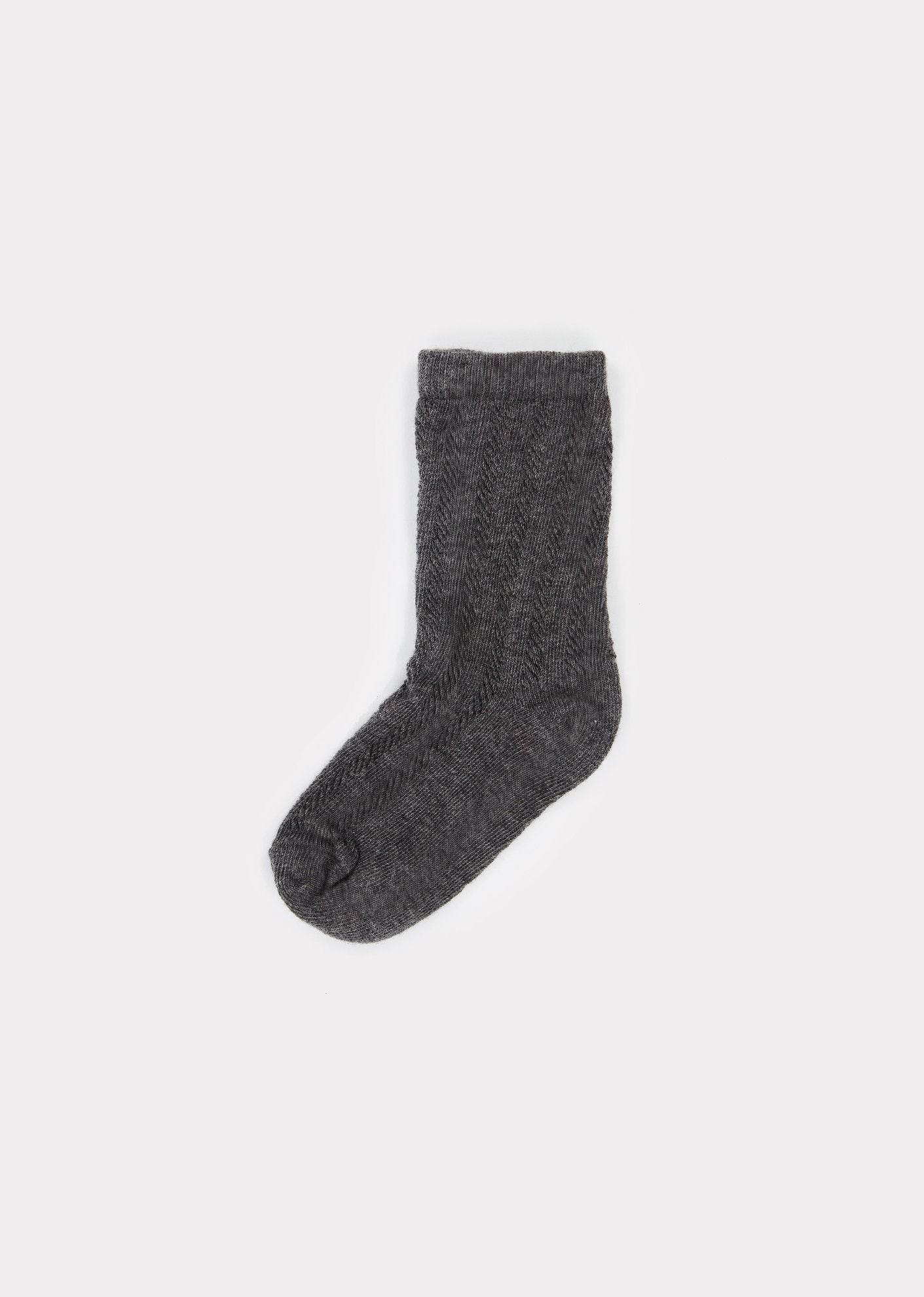 Baby Boys Grey Cotton Socks