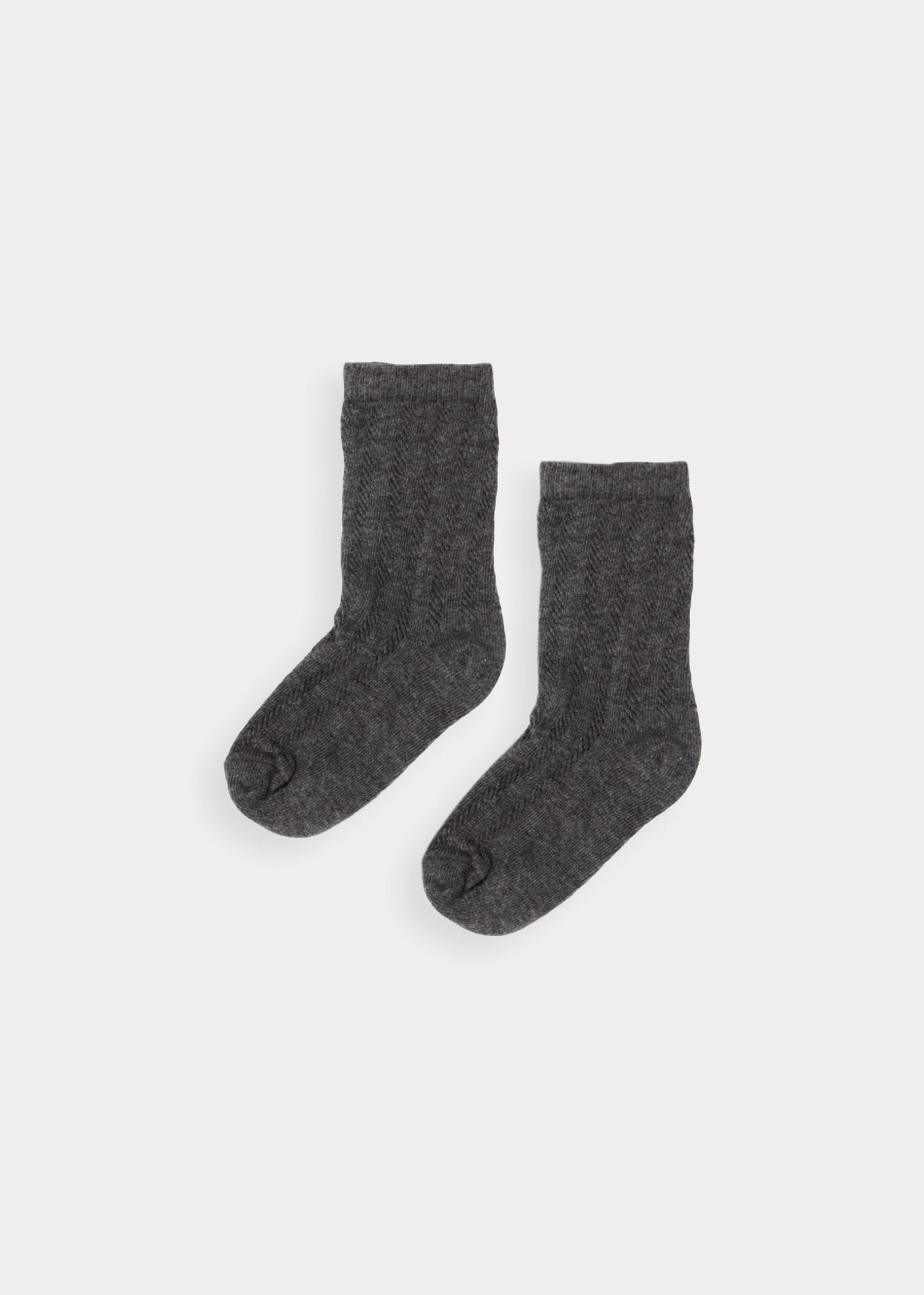 Baby Boys Grey Cotton Socks