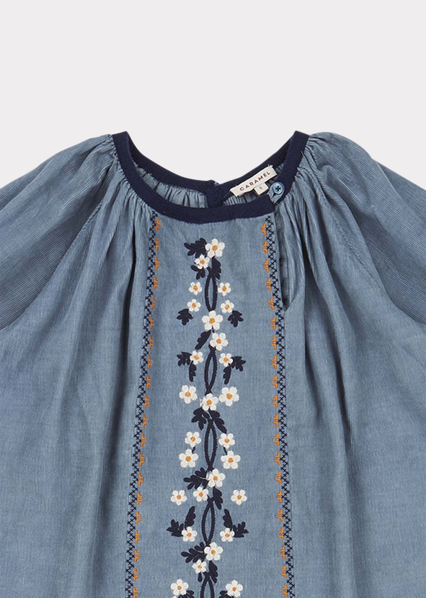 Girls Steel Blue Nightjar Dress