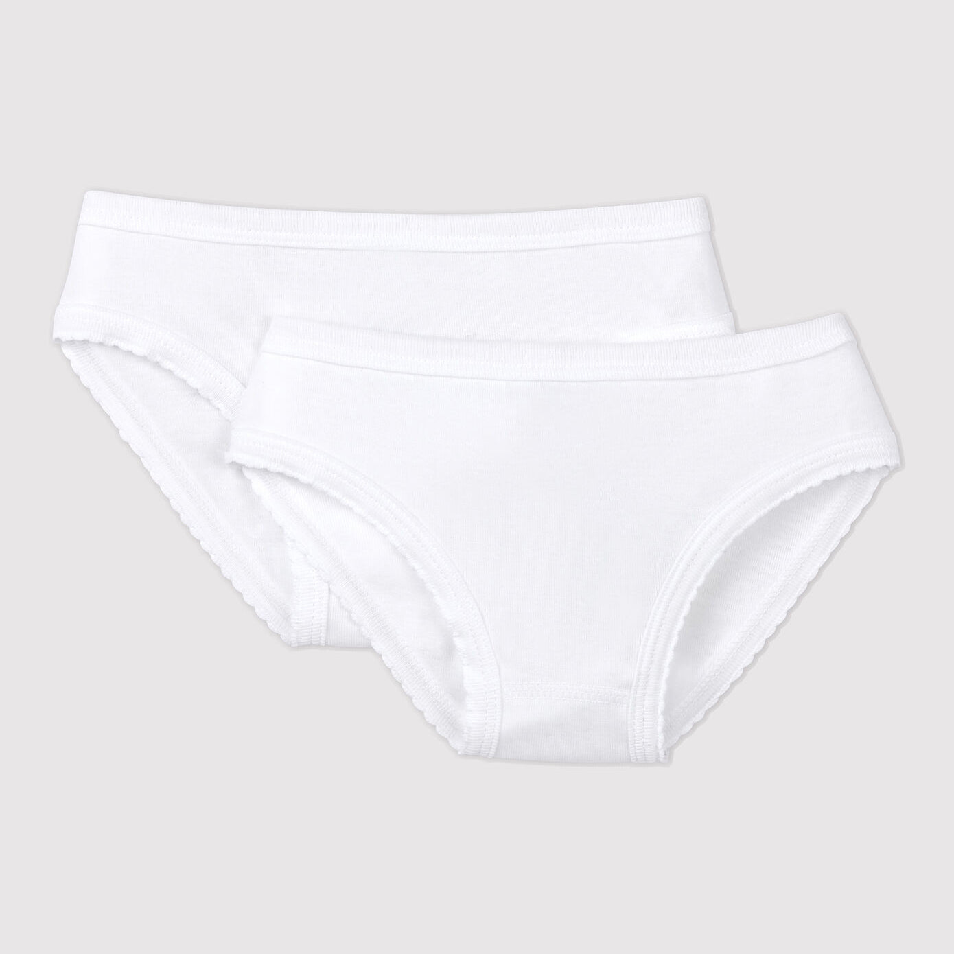 女童白色棉内裤套装(2件)