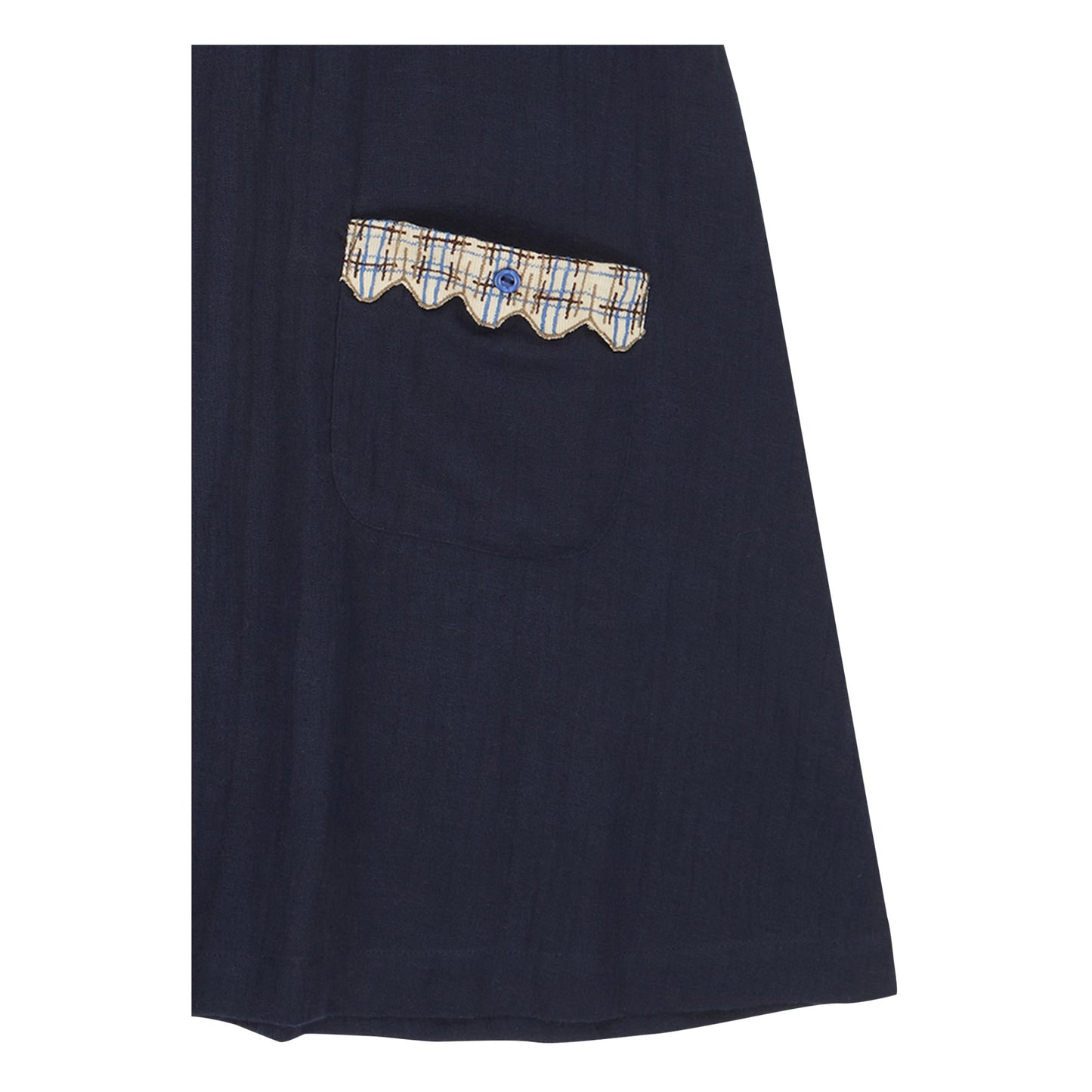 Girls Dark Navy Cotton Dress