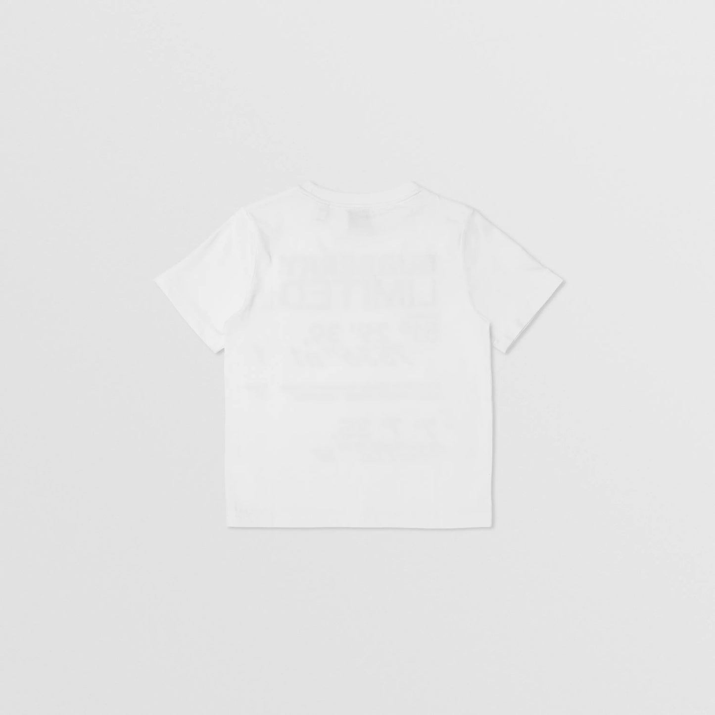 男童白色Logo棉T恤