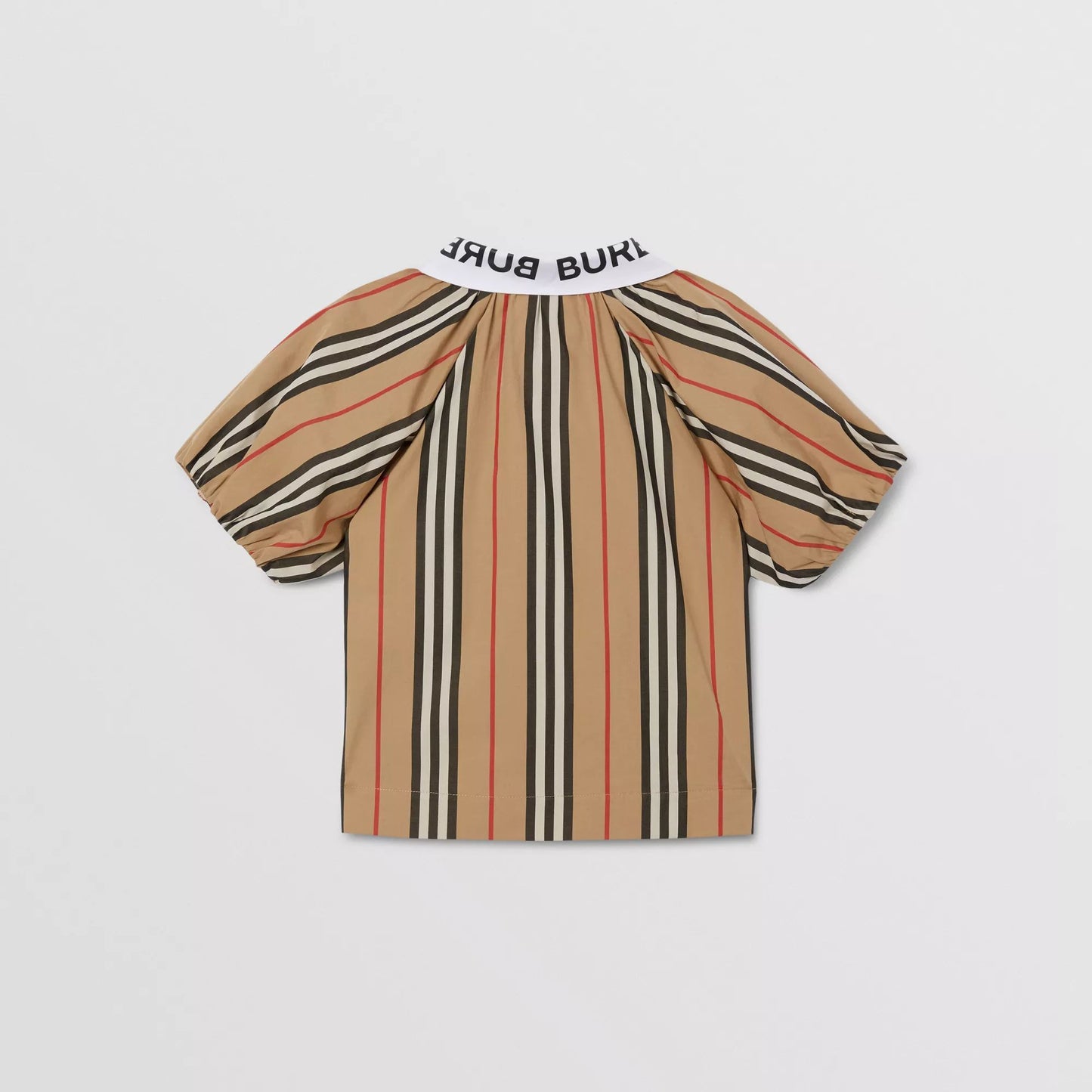 Girls Beige Stripe Cotton Top