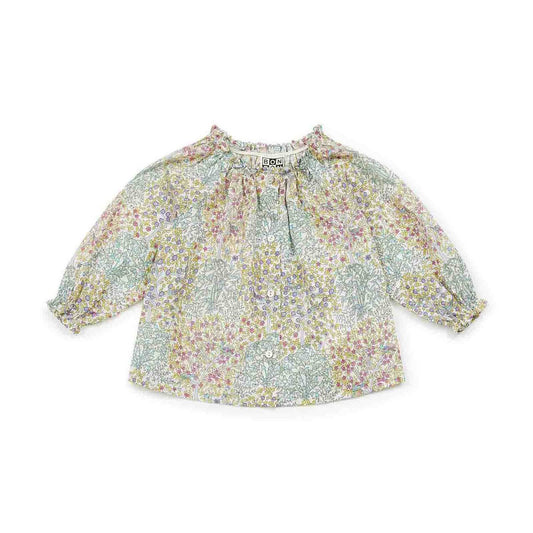 Baby Girls Green Floral Blouse