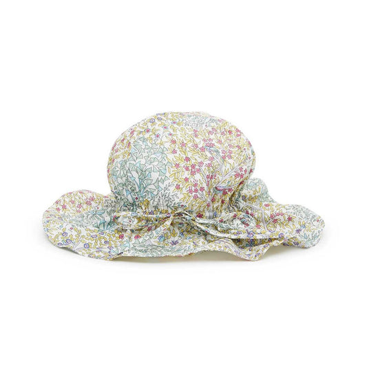 Baby Girls Green Floral Hat