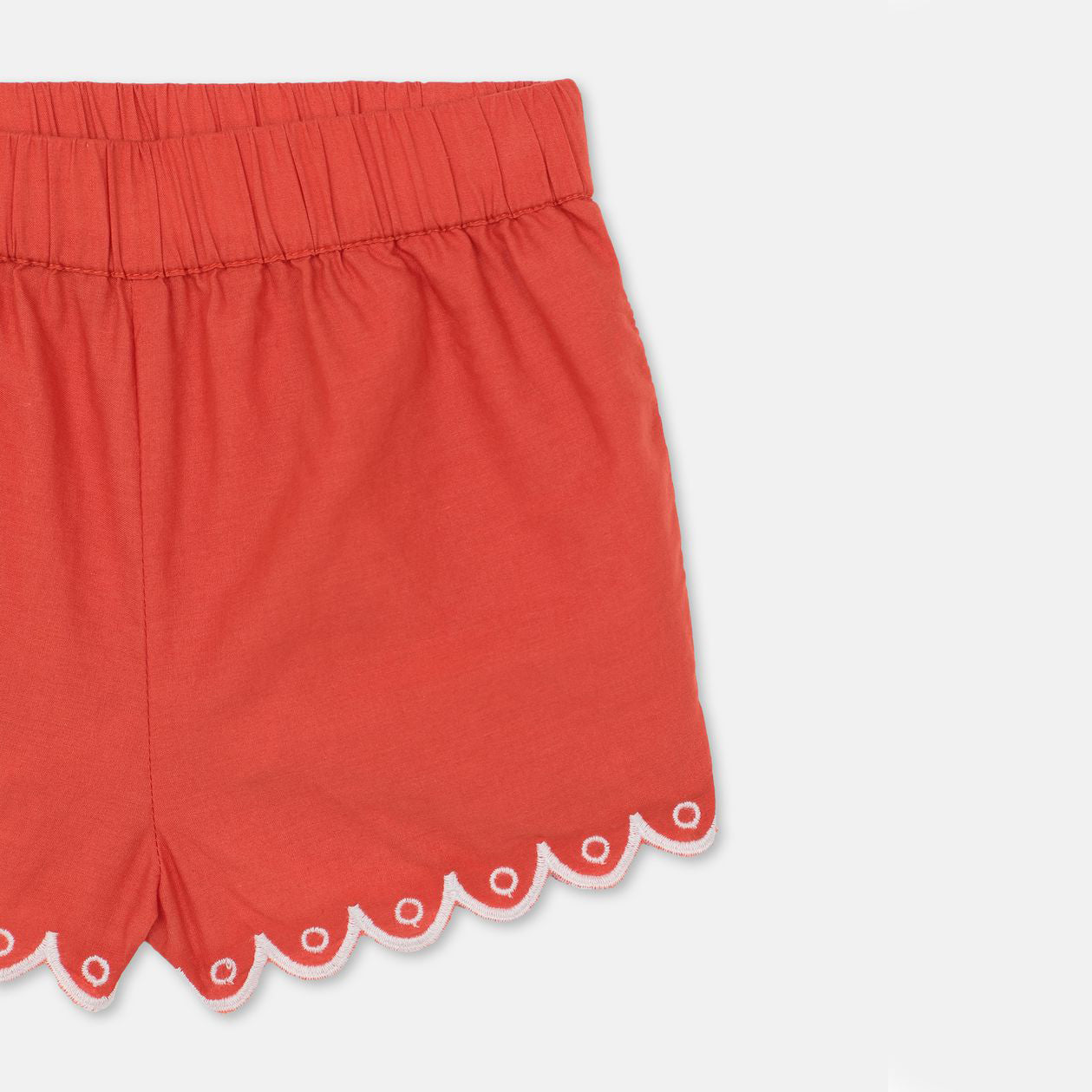 Baby Girls Red Cotton Suit