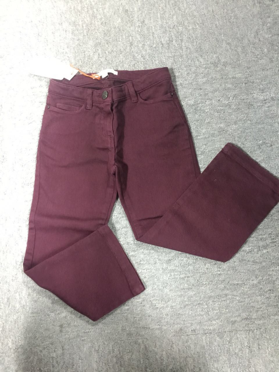 Boys&Girls Dark Red Cotton Jeans