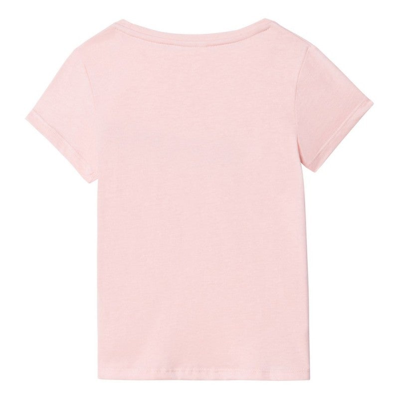 女童浅粉色Logo T恤