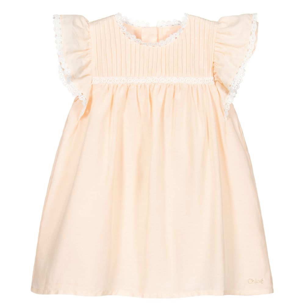 Baby Girls Light Pink Ruffle Dress