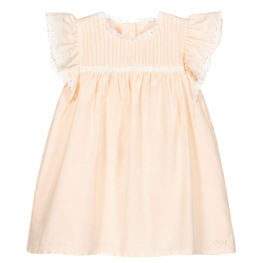 Baby Girls Light Pink Ruffle Dress