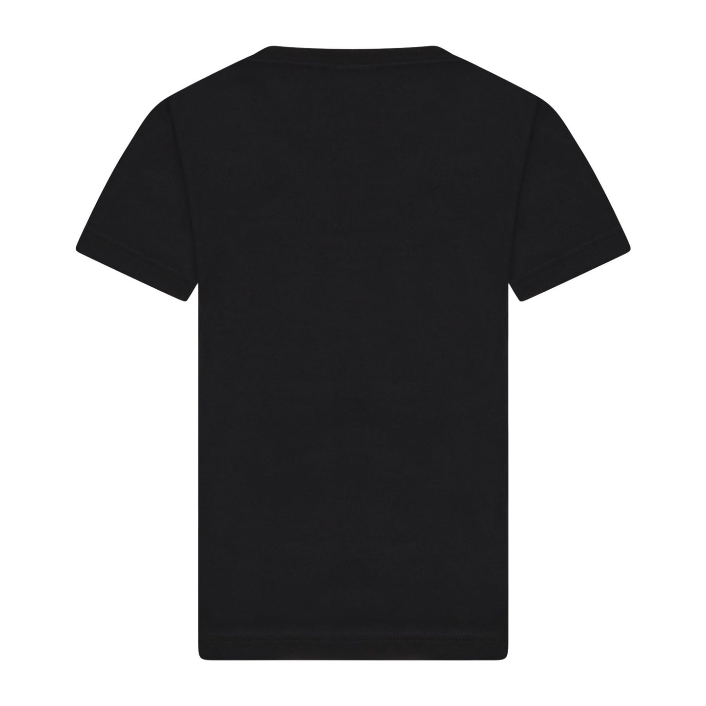Girls Black Logo Cotton T-Shirt