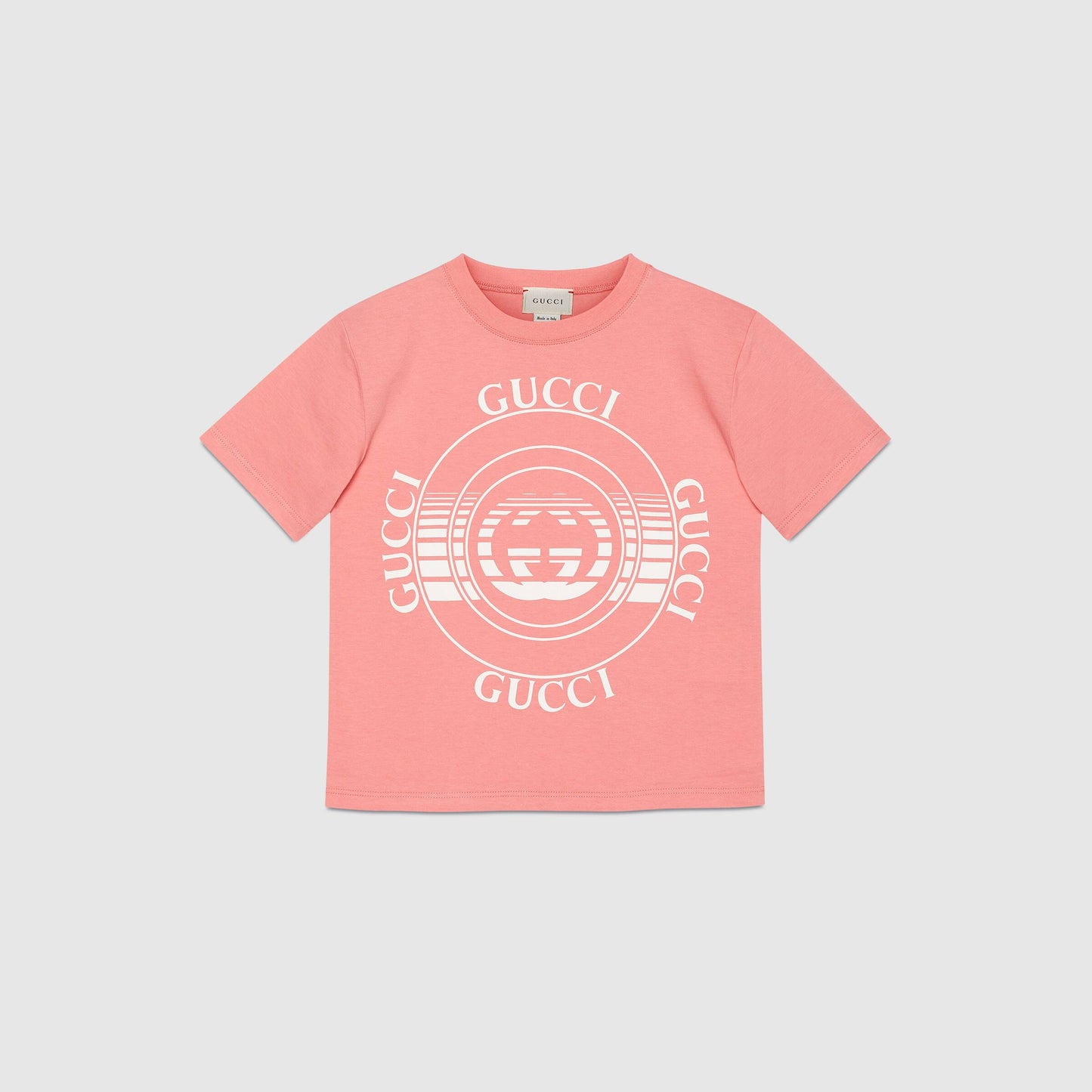 Girls Pink Logo Cotton T-Shirt