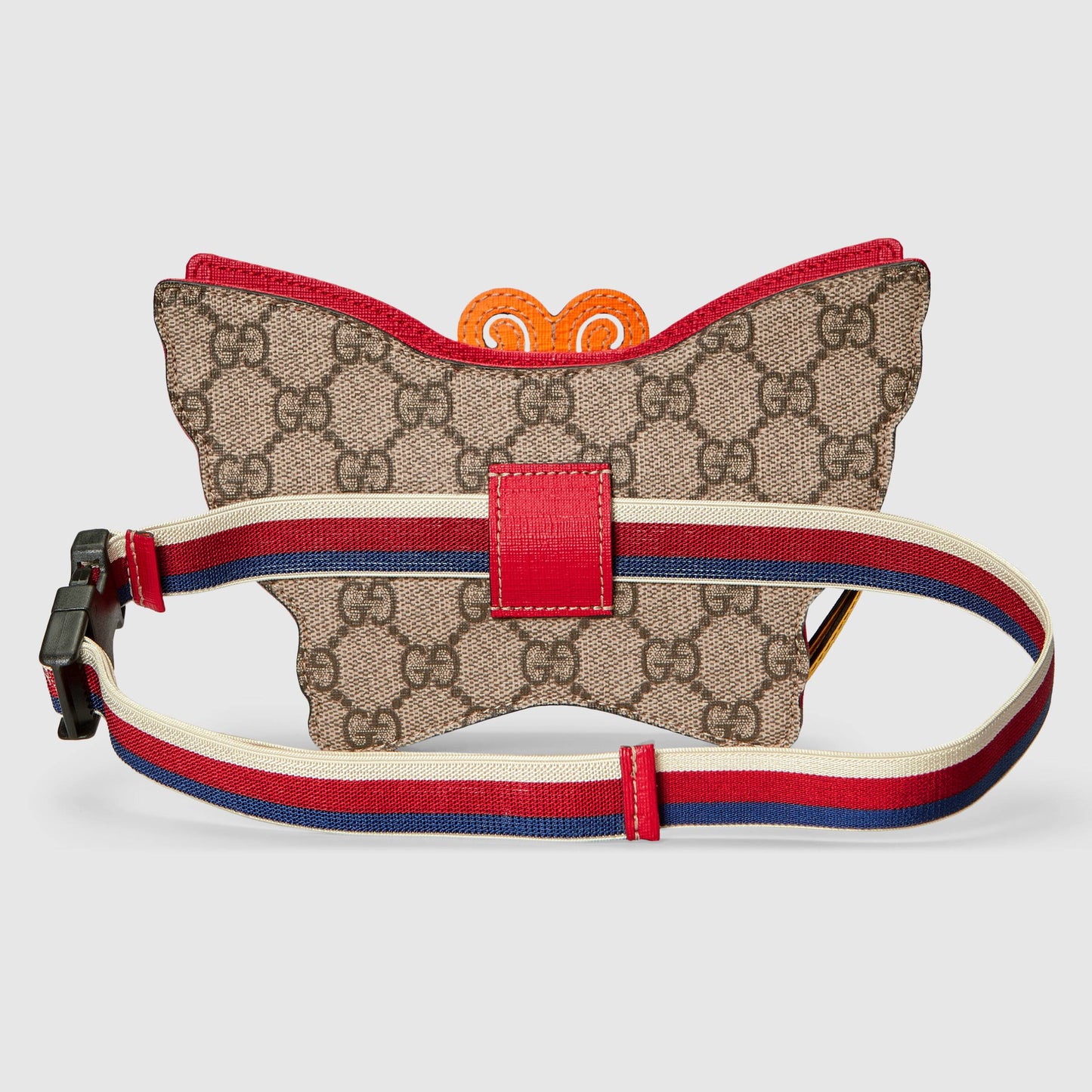 Girls Beige Butterfly GG Belt Bag