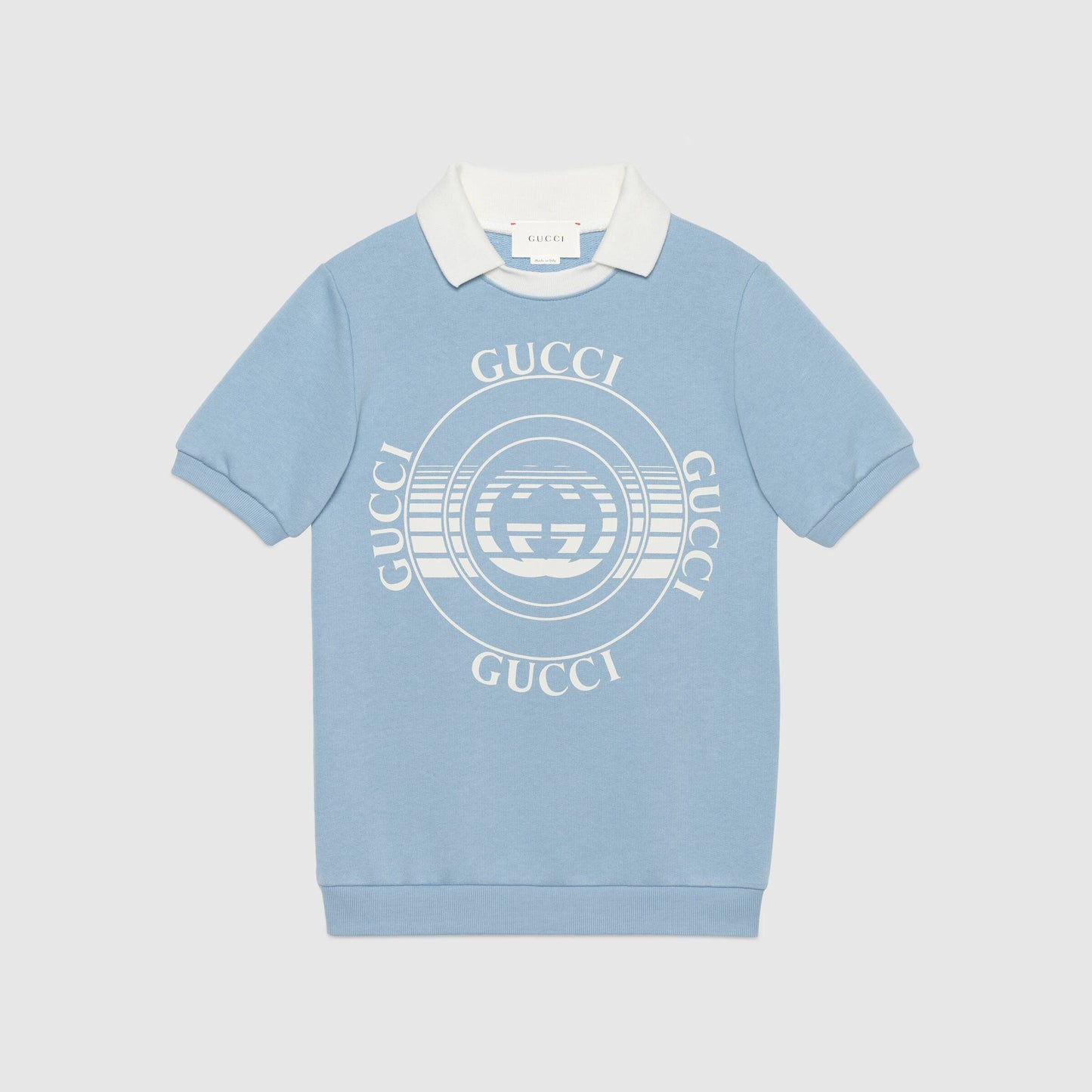 Girls Blue Logo Cotton Dress