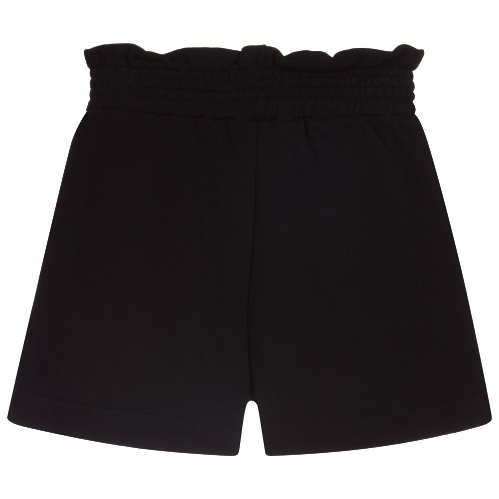 女童黑色Logo短裤