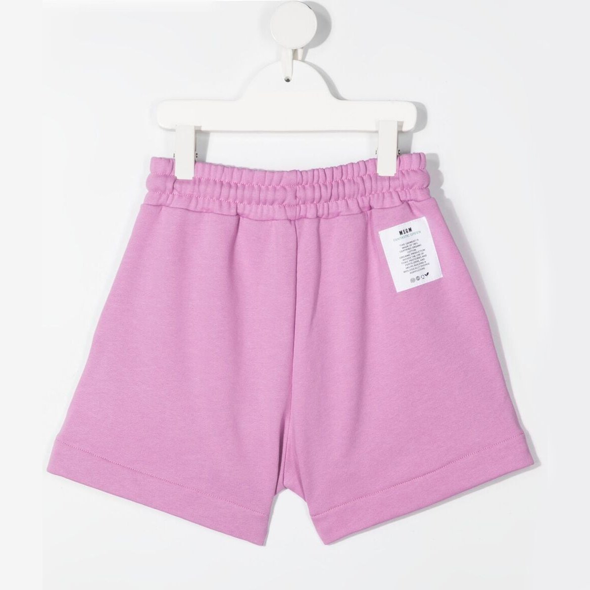 女童淡紫色Logo短裤