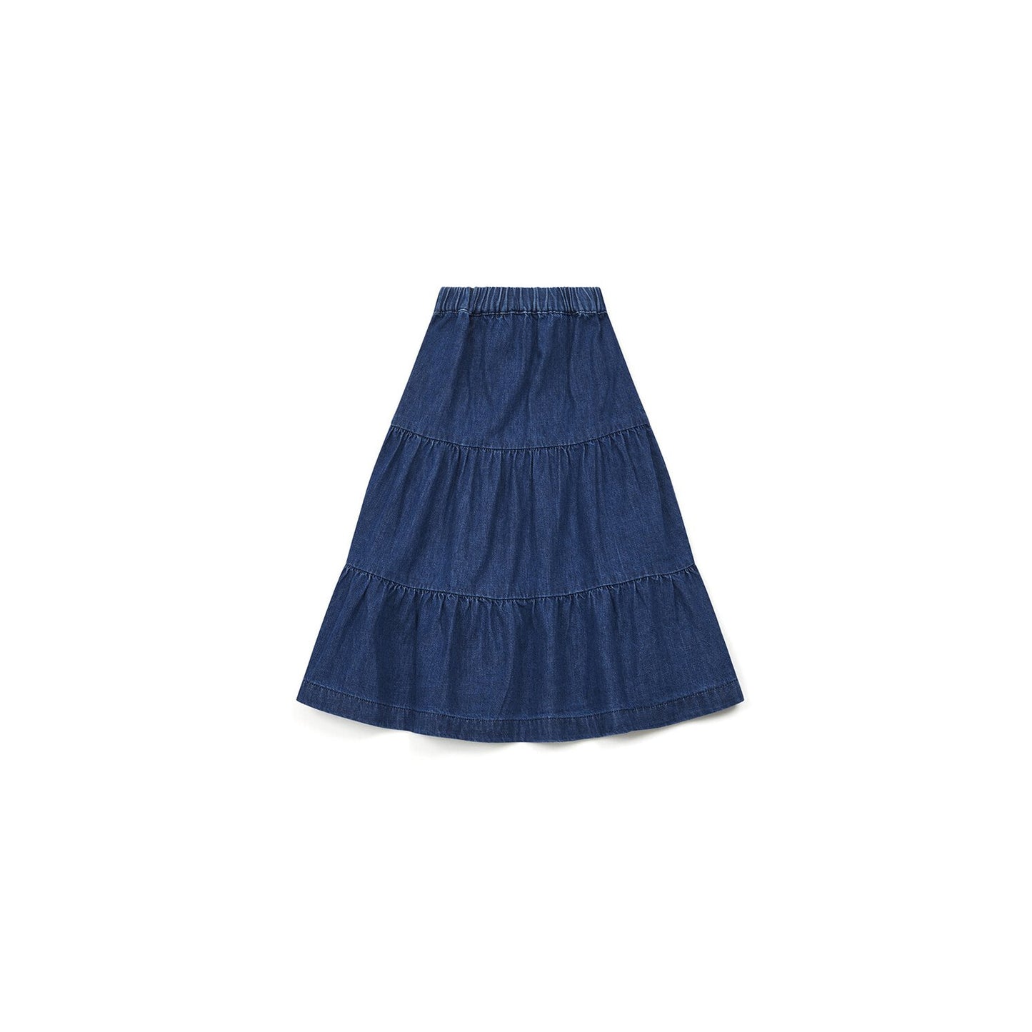 Girls Dark Blue Denim Skirt