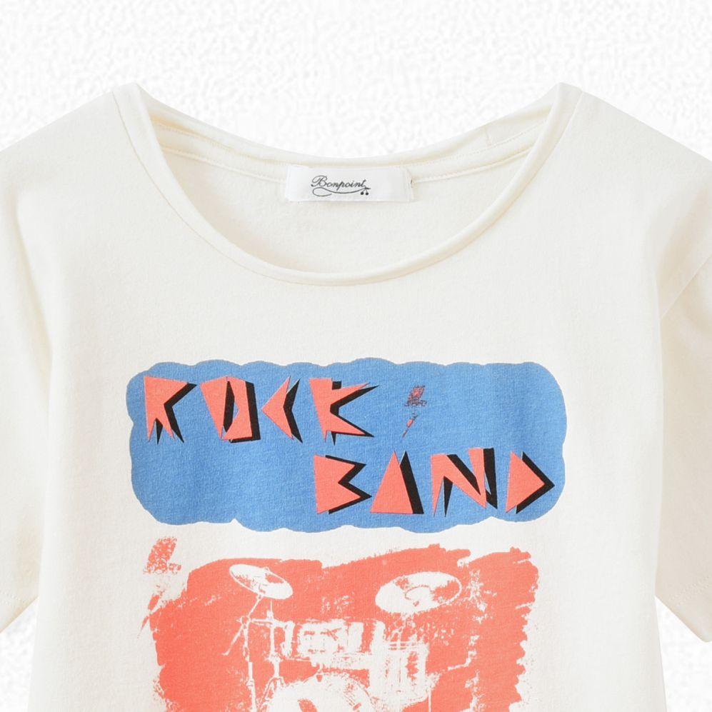 Boys Beige Print T-Shirt