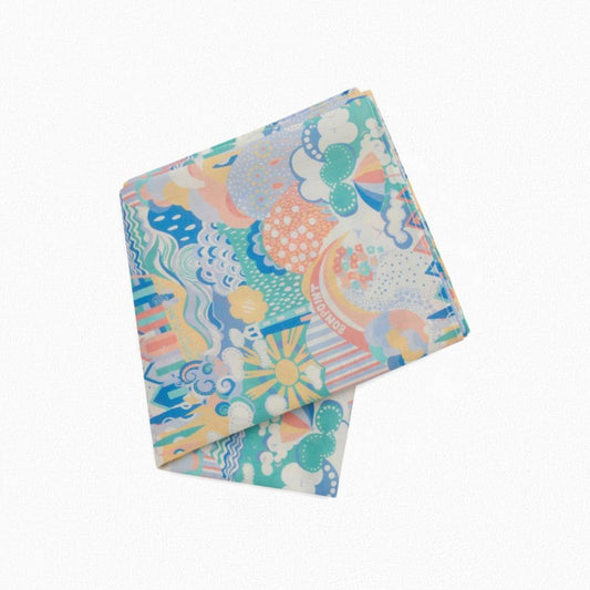 Girls Multicolor Painted Cotton Scarf