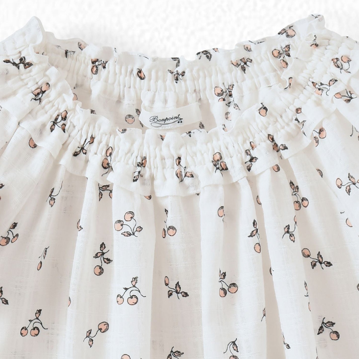 Girls Light Pink Printing Cotton Top
