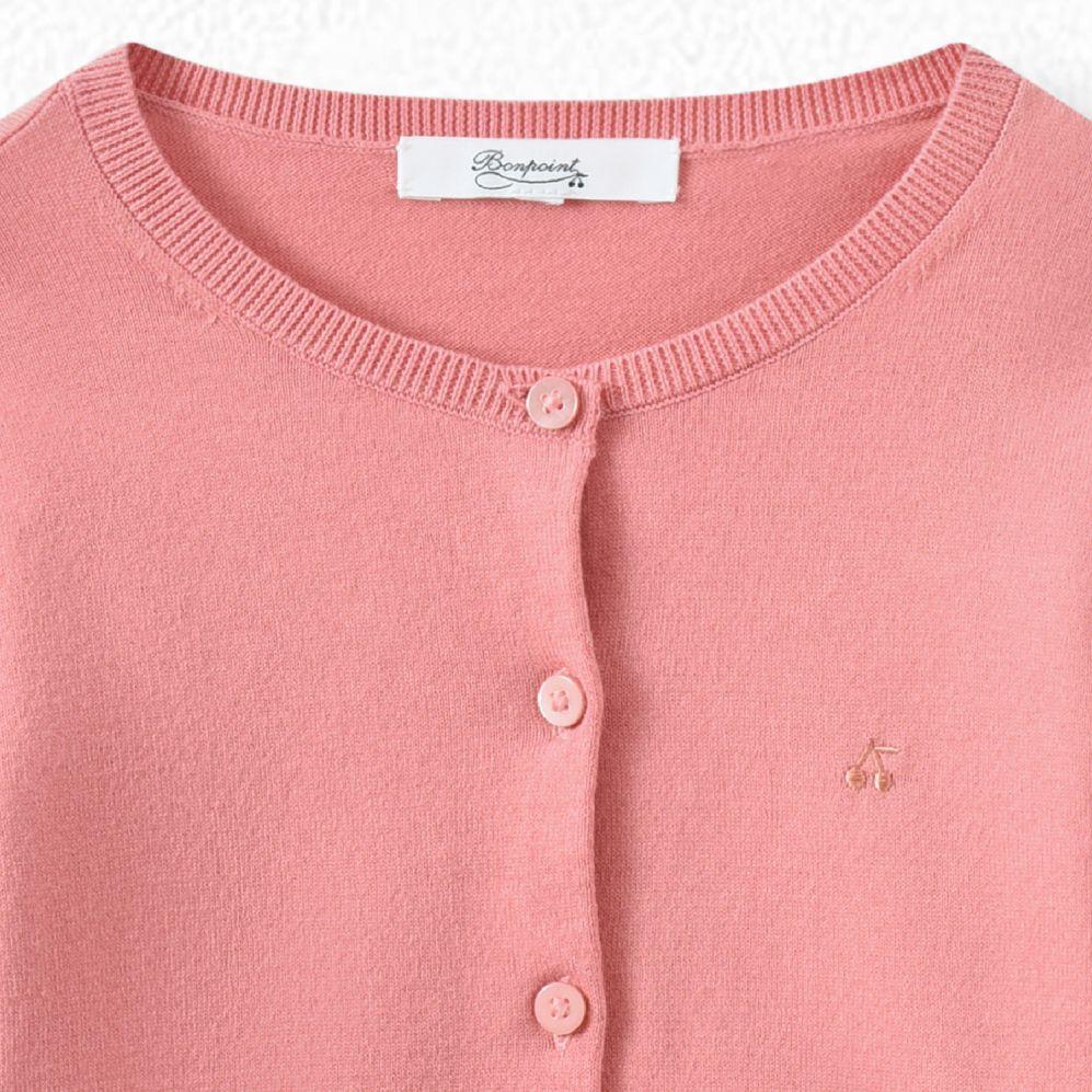 Girls Rose Camella Logo Cardigan