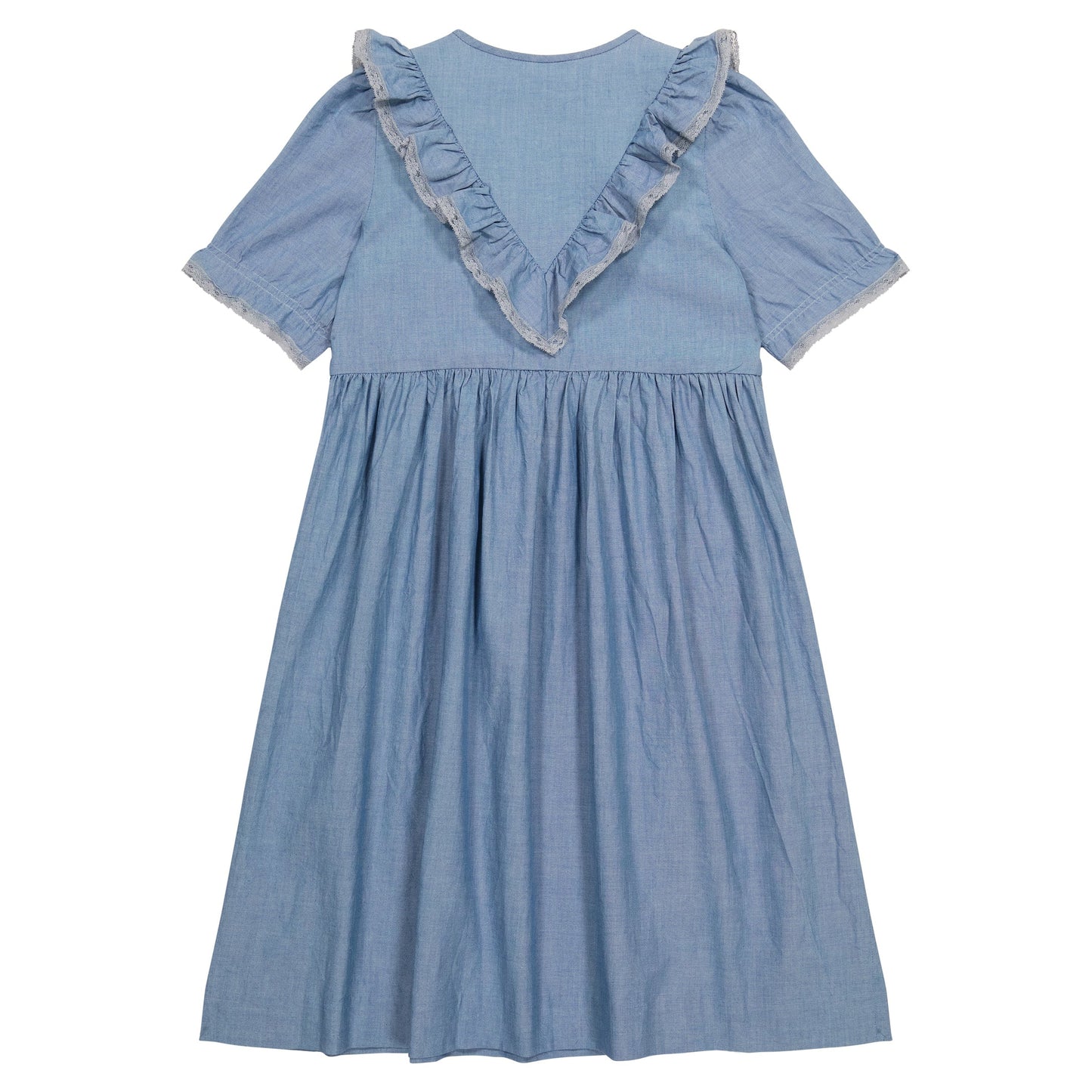 Girls Blue Cotton Dress