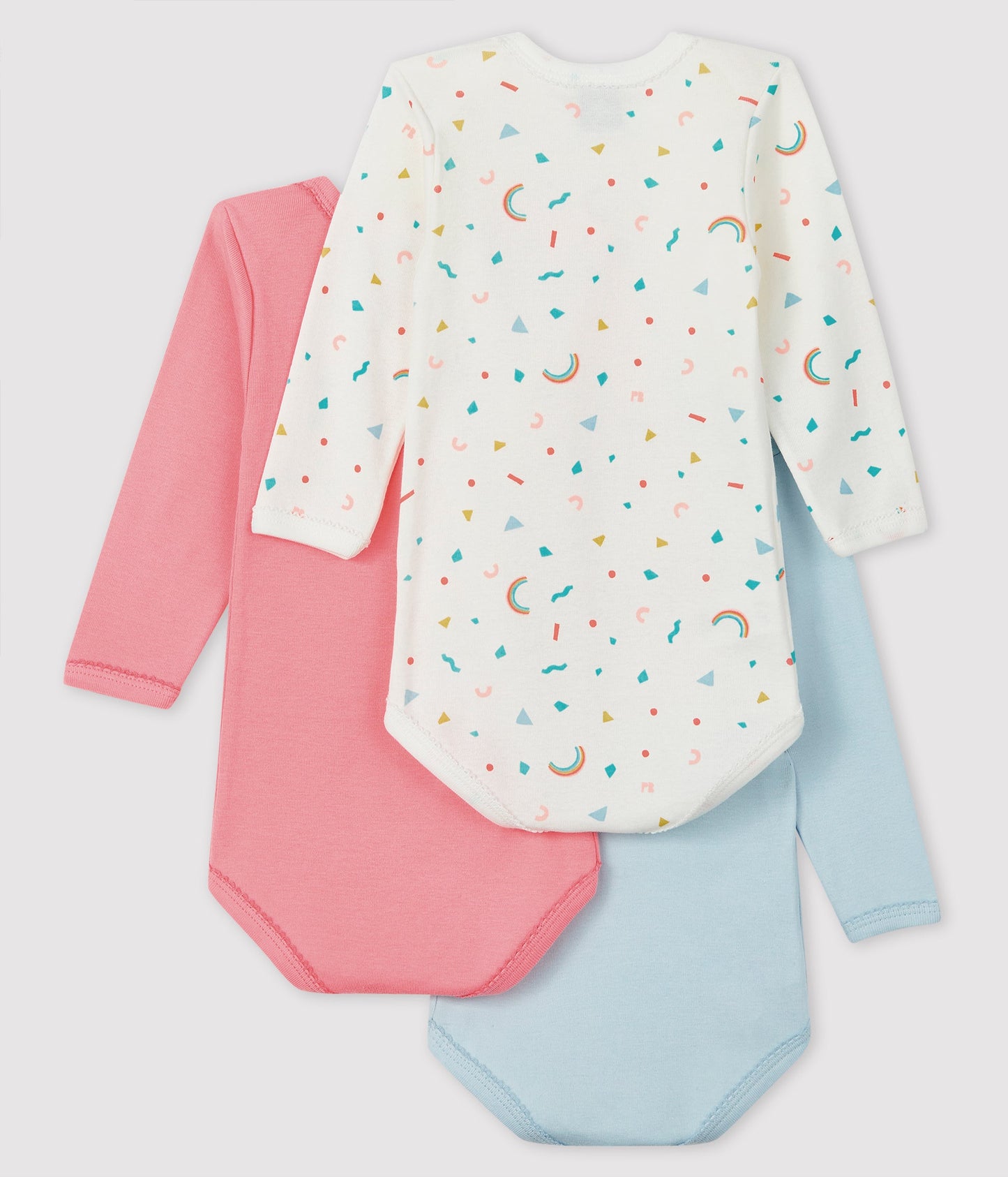 Baby Girls Multicolor Cotton Babysuit Sets (3 Pieces)