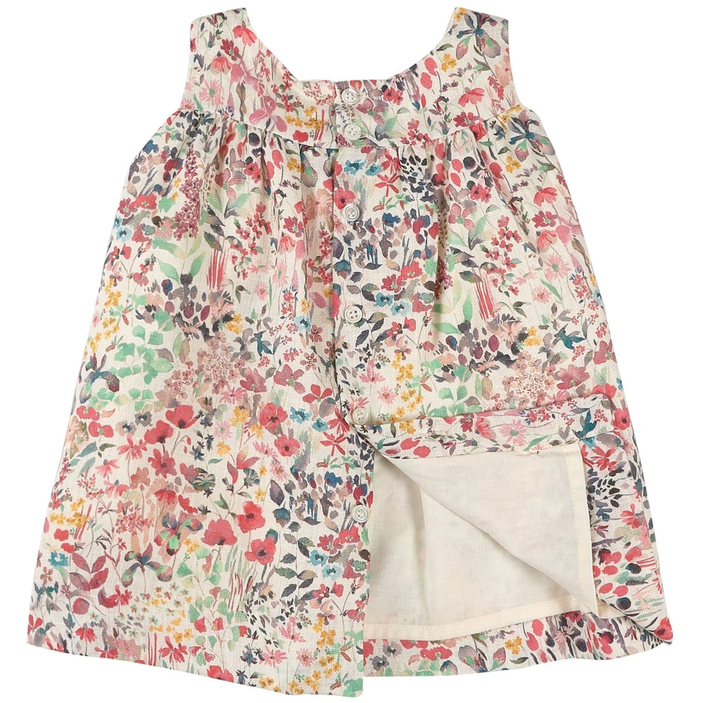 Baby Girls Red Floral Dress