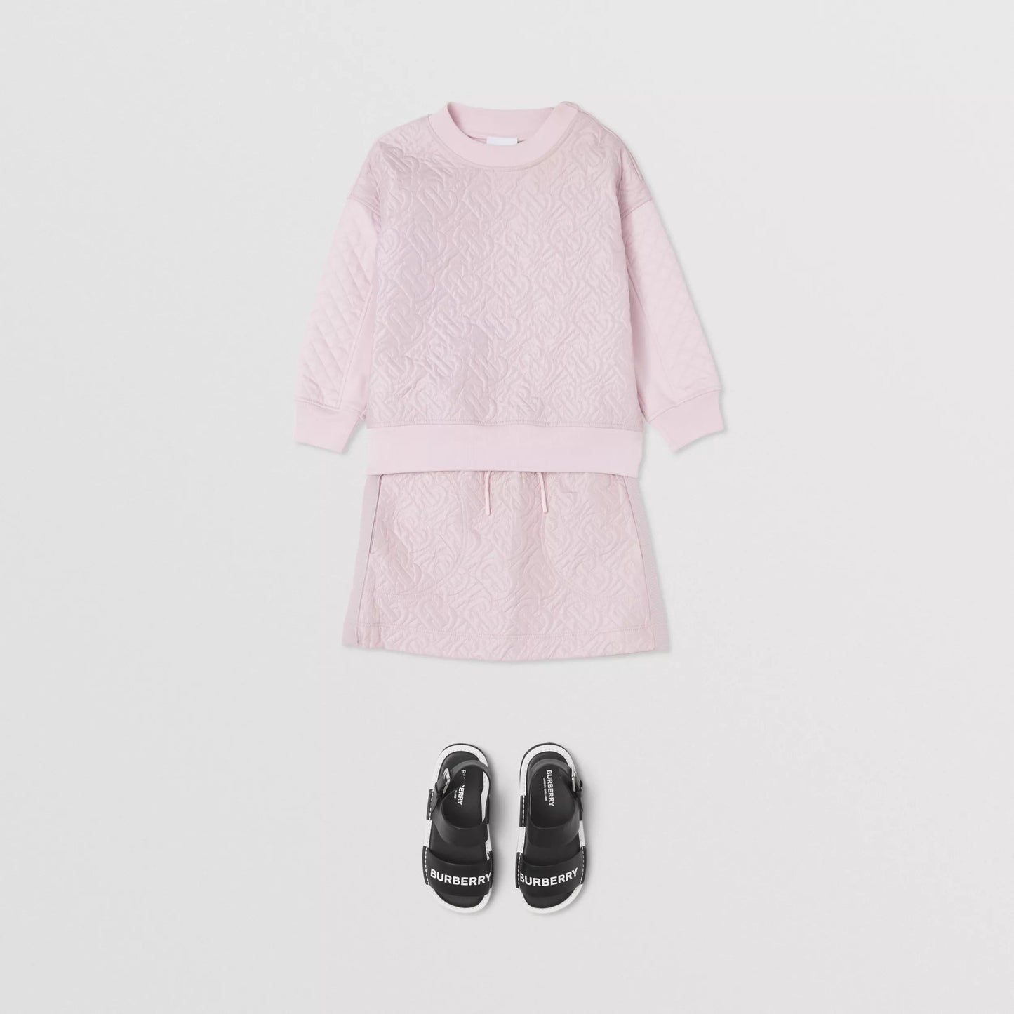 女童粉色Logo棉卫衣