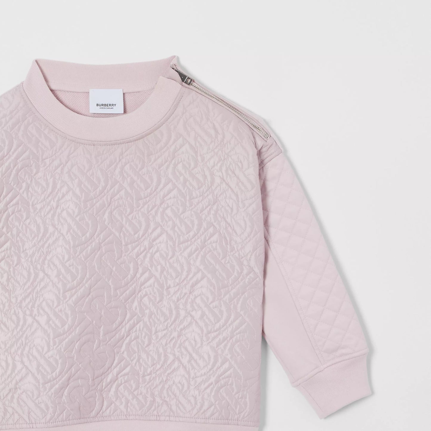 女童粉色Logo棉卫衣