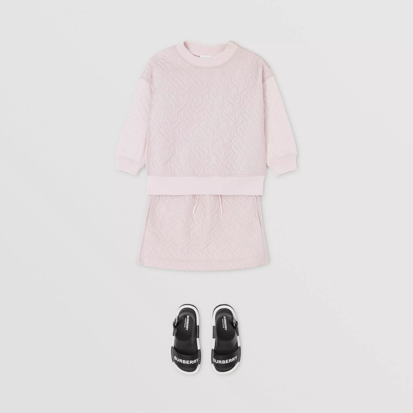 女童粉色Logo短裙