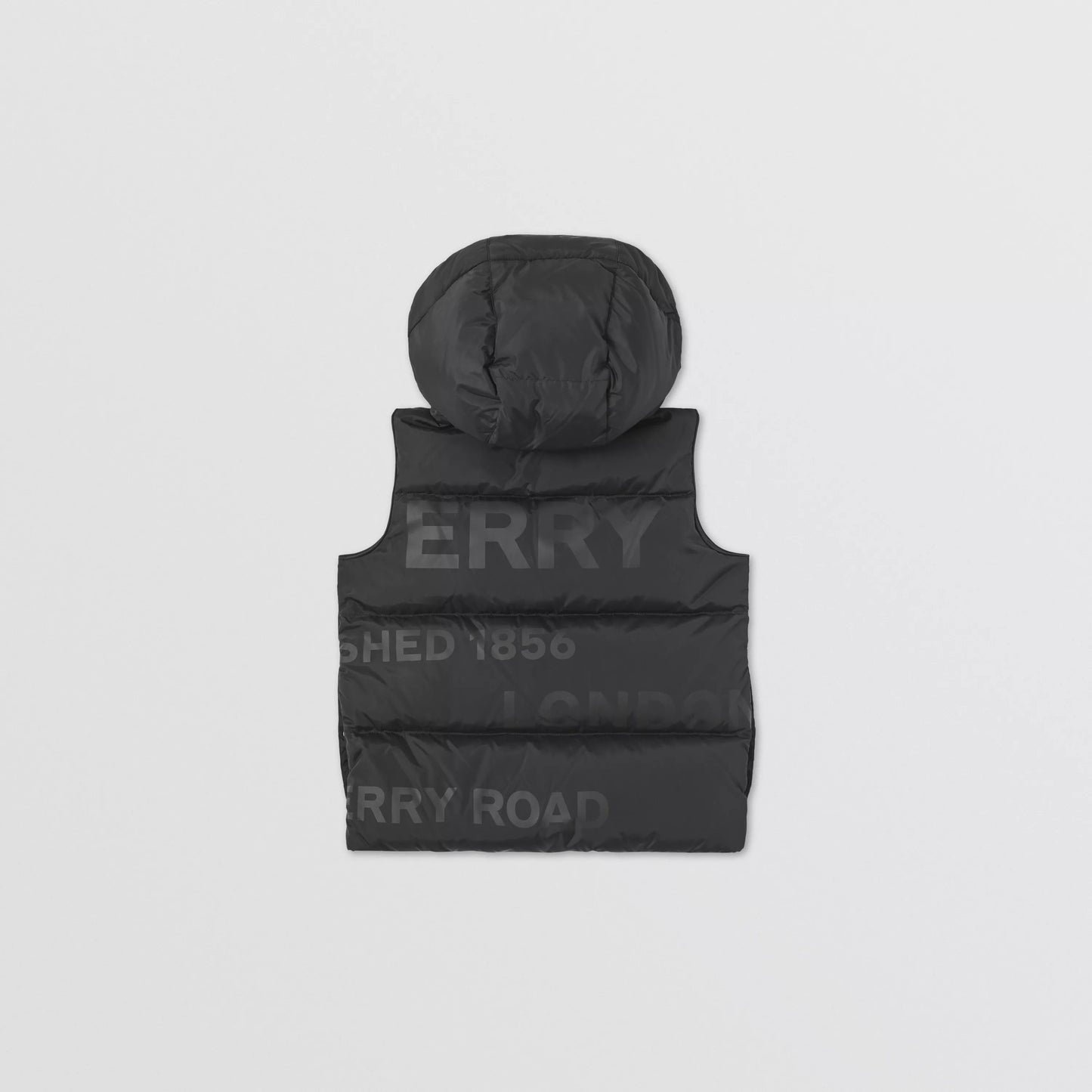 男童黑色Logo羽绒马甲