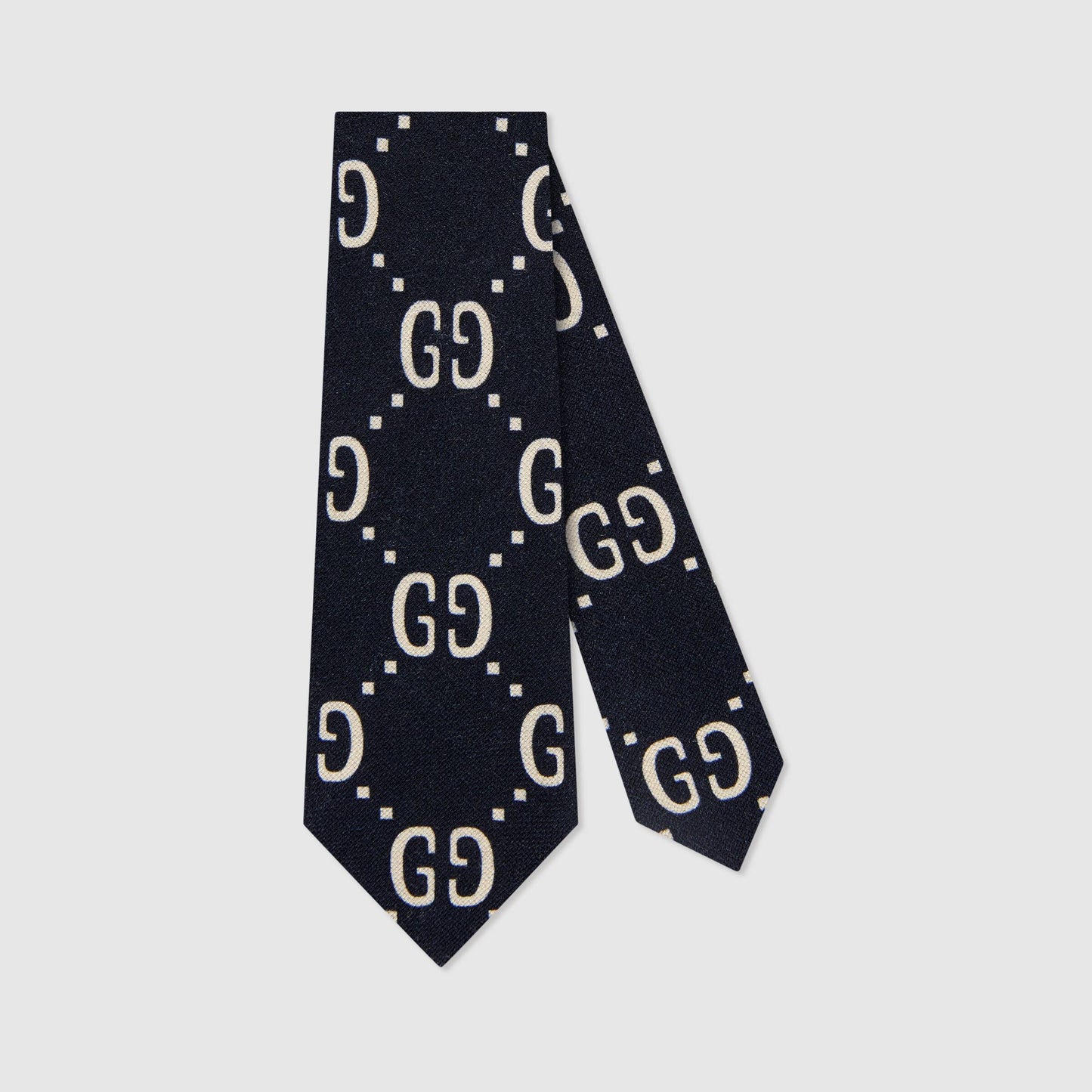 男童藏青色GG Logo羊毛领带