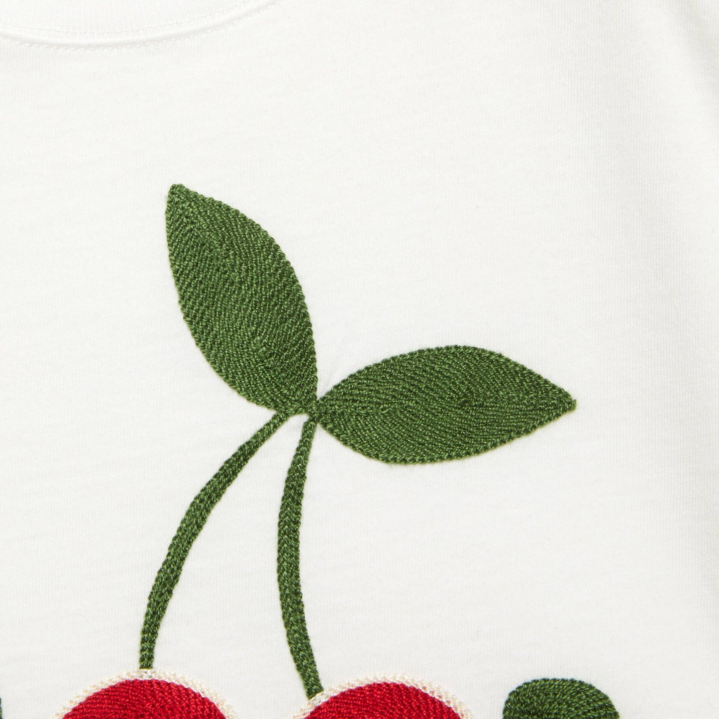 女童白色Logo棉T恤